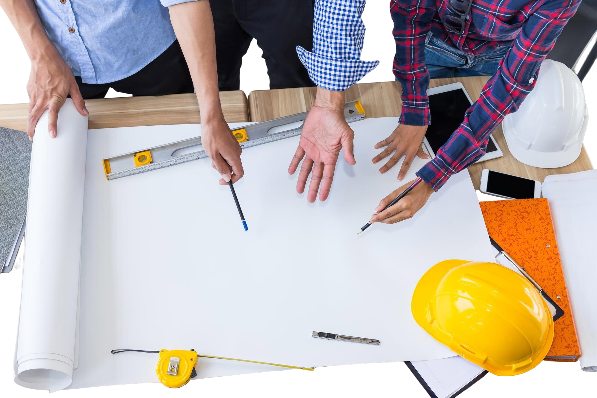 Modern construction site